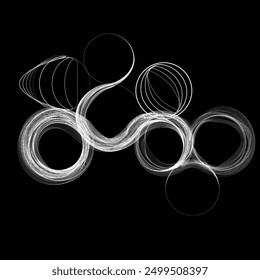 Abstract flow linear fluid  shapes .Curved lines pattern . Music sound wave . Vector illustration