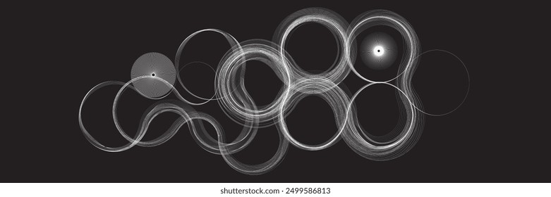 Abstract flow linear fluid  shapes .Curved lines pattern . Music sound wave . Vector illustration
