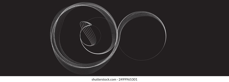 Abstract flow linear fluid  shapes .Curved lines pattern . Music sound wave . Vector illustration