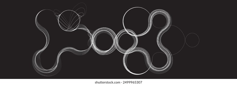 Abstract flow linear fluid  shapes .Curved lines pattern . Music sound wave . Vector illustration