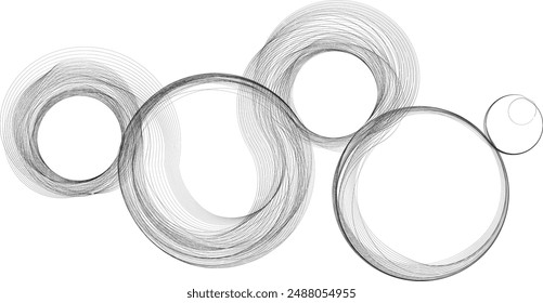 Abstract flow linear fluid wavy shape .Curved lines pattern . Music sound wave . Vector illustration