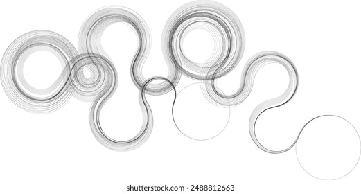 Abstract flow linear fluid wavy shape .Curved lines pattern . Music sound wave . Vector illustration