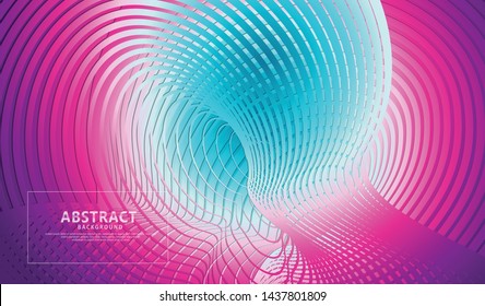 Abstract flow lines background with elegant and futuristic gradation color for wallpaper and other users