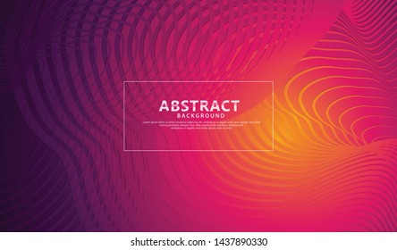 Abstract flow lines background with elegant and futuristic gradation color for wallpaper and other users