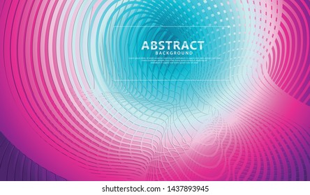 Abstract flow lines background with elegant and futuristic gradation color for wallpaper and other users
