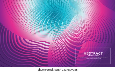Abstract flow lines background with elegant and futuristic gradation color for wallpaper and other users