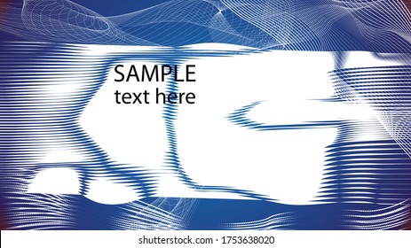 Abstract flow lines background . Fluid wavy shape .Striped linear pattern . Vector illustration