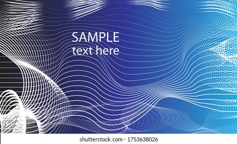 Abstract flow lines background . Fluid wavy shape .Striped linear pattern . Vector illustration