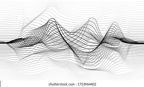 Abstract Flow Lines Background Fluid Wavy Stock Vector (Royalty Free ...