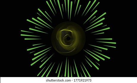 Abstract flow lines background . Fluid wavy shape .Striped linear pattern . Vector illustration