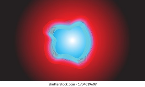 Abstract flow lines background . Fluid wavy shape .Striped linear pattern . Music sound wave . Vector illustration
