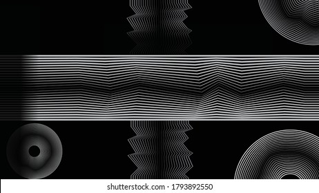 Abstract flow lines background . Fluid wavy shape .Striped linear pattern . Vector illustration