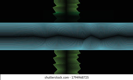 Fondo de las líneas de flujo abstracto. Forma ondulada fluida .Patrón lineal rayado . Ilustración del vector