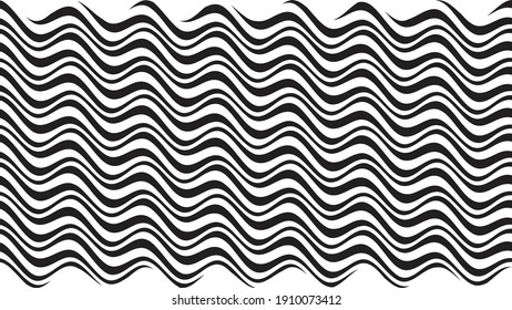 Abstract flow lines background . Fluid wavy shape .Striped linear pattern . Music sound wave . Vector illustration