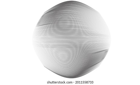 Abstract flow lines background . Fluid wavy shape .Striped linear pattern . Music sound wave . Vector illustration