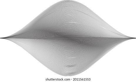Abstract flow lines background . Fluid wavy shape .Striped linear pattern . Music sound wave . Vector illustration