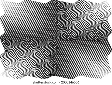 Abstract flow lines background . Fluid wavy shape .Striped linear pattern . Music sound wave . Vector illustration