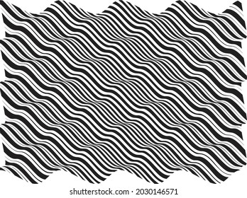 Abstract flow lines background . Fluid wavy shape .Striped linear pattern . Music sound wave . Vector illustration