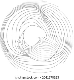 Abstract flow lines background . Fluid wavy shape .Striped linear pattern . Music sound wave . Vector illustration