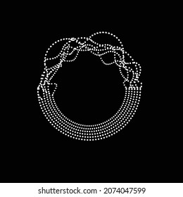 Abstract flow lines background . From order to chaos .Fluid wavy shape .Striped linear pattern . Music sound wave . Vector illustration