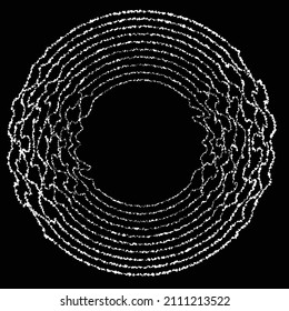 Abstract flow lines background . From order to chaos .Fluid wavy shape .Striped linear pattern . Music sound wave . Vector illustration