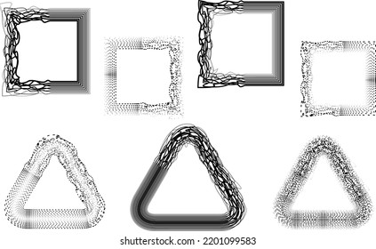 Abstract flow lines background . From order to chaos .Fluid wavy shape .Striped linear pattern . Music sound wave . Vector illustration