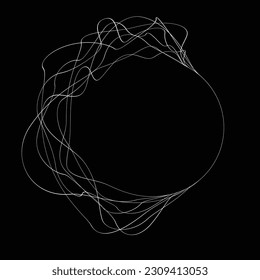 Abstract flow lines background . From order to chaos .Fluid wavy shape .Striped linear pattern . Music sound wave . Vector illustration