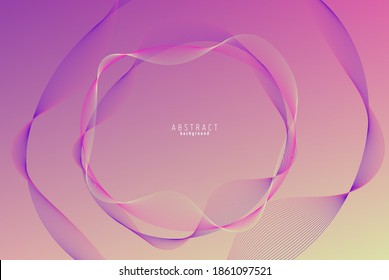 Abstract flow lines digital technology, smooth particle wave, big data techno, design concept background and wallpaper, vector eps