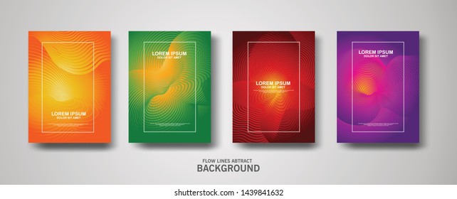 Abstract flow lines pattern background for business brochure cover design and banner poster template
