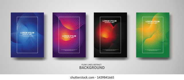 Abstract flow lines pattern background for business brochure cover design and banner poster template
