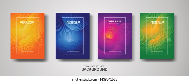 Abstract flow lines pattern background for business brochure cover design and banner poster template
