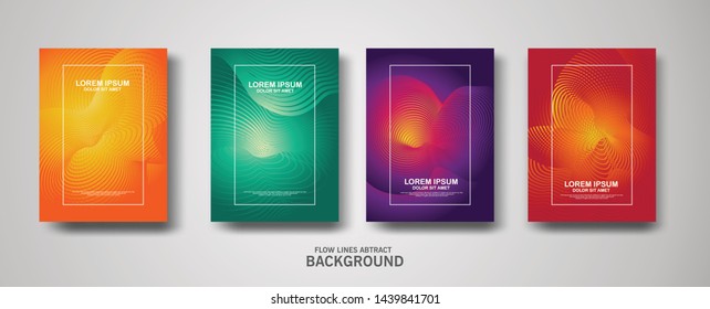 Abstract flow lines pattern background for business brochure cover design and banner poster template
