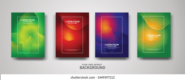Abstract flow lines pattern background for business brochure cover design and banner poster template
