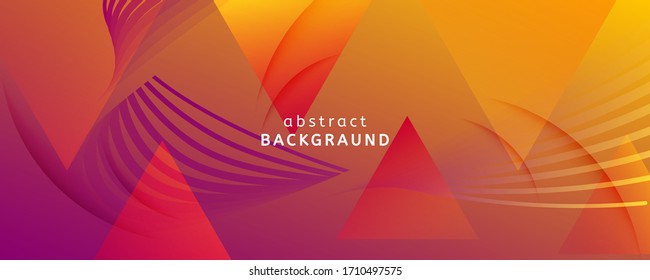 Abstract Flow Pattern. Minimal Dynamic Concept. Fluid Line Banner. Orange Flow Pattern. Wave Vibrant Wallpaper. Creative Template. Red Color Shapes Movement. Modern Flow Pattern.