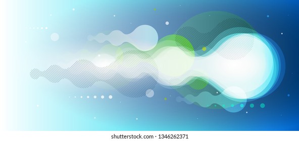 Abstract flow shapes vector backround. Elements are layered separately in vector file.