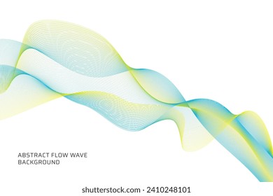 abstract flow wave lines background 