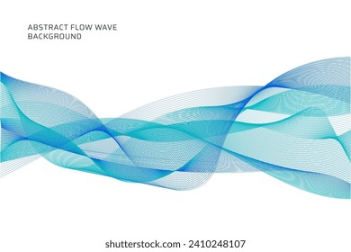 abstract flow wave lines background 