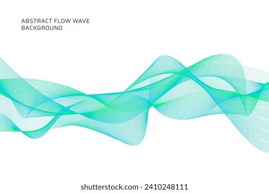 abstract flow wave lines background 