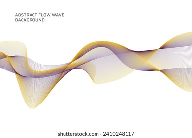 abstract flow wave lines background 