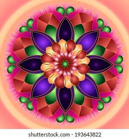 Abstract  flower
