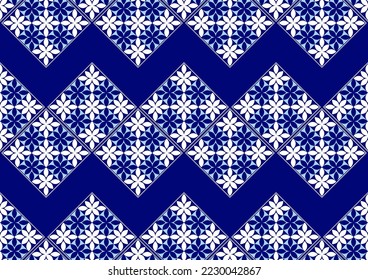 abstract flower africa ethnic pattern simple, tile pattern square geometric shape or textile art, hand-draw line image and background, fashion artwork for Fabric print, shirt, clothes