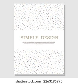 Abstract flower arrangement. Template for creative ideas for the design of title pages, covers, books, brochures, leaflets, posters, booklets. Layout of the interior and decoration ideas. Simple style