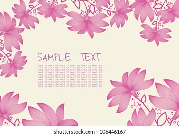 Abstract flower background