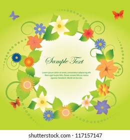 Abstract flower background