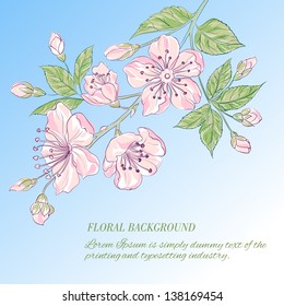 Abstract flower background