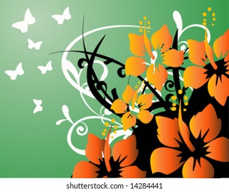 Abstract flower background