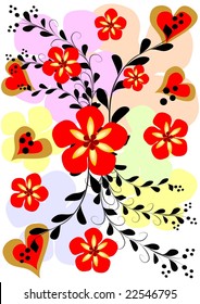 Abstract flower background