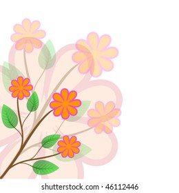 Abstract flower background.