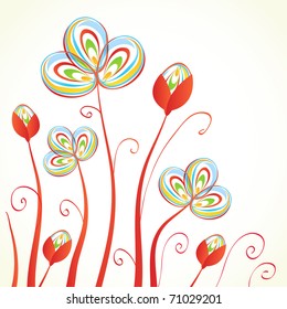 Abstract flower background