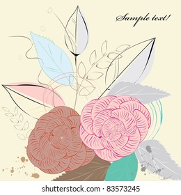 Abstract flower background